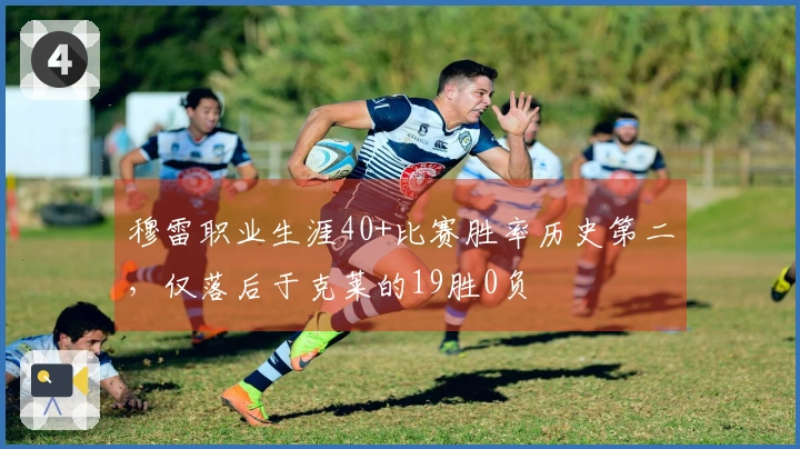 穆雷职业生涯40+比赛胜率历史第二，仅落后于克莱的19胜0负
